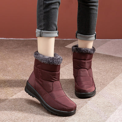 Women's Warm Snow Boots Winter Shoes Waterproof Ankle Boots - 