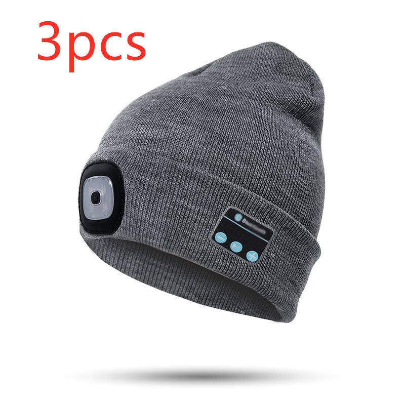 Bluetooth LED Hat Wireless Smart Headset Headphone - Carvan Mart