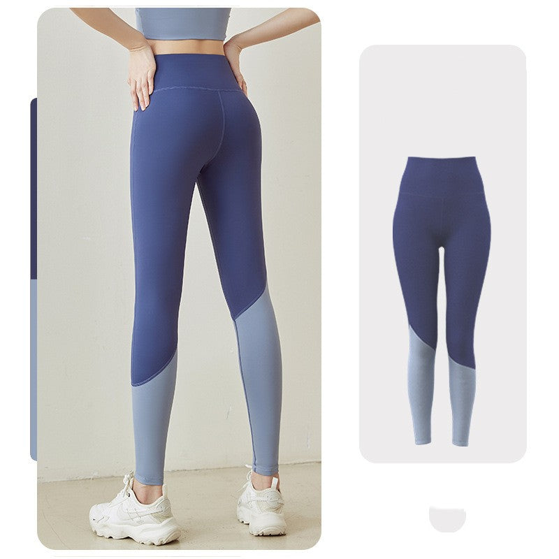 High Elastic Yoga Pants - Super Stretch Athletic Leggings - Whale Blue - Pants & Capris - Carvan Mart