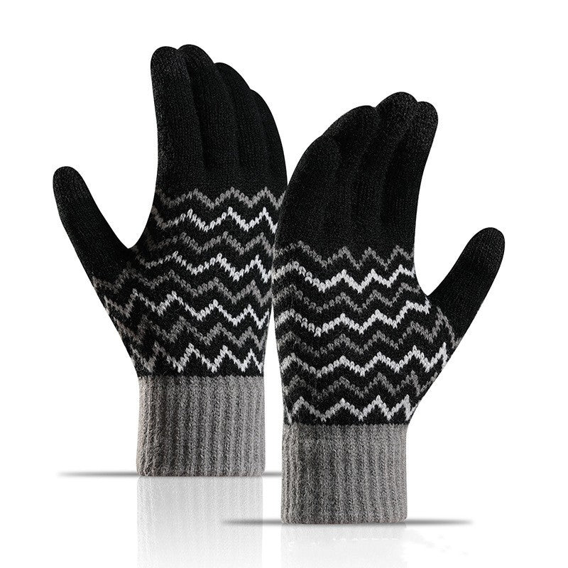 Men's Outdoor Cold-proof Warm Gloves - Black Average Size - Men's Gloves - Carvan Mart