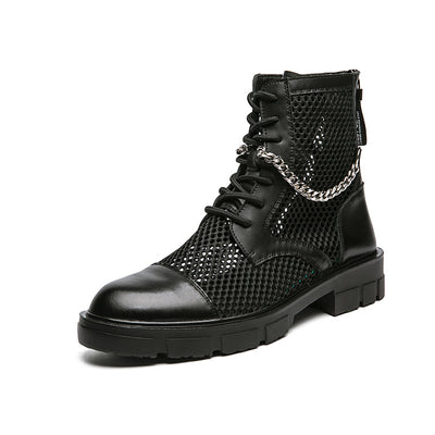 Men's Casual Breathable Breathable Shoes - Black - Men's Boots - Carvan Mart