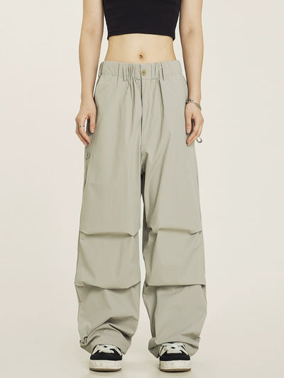 Vintage Pleated Parachute Women's Cargo Pant - - Pants & Capris - Carvan Mart