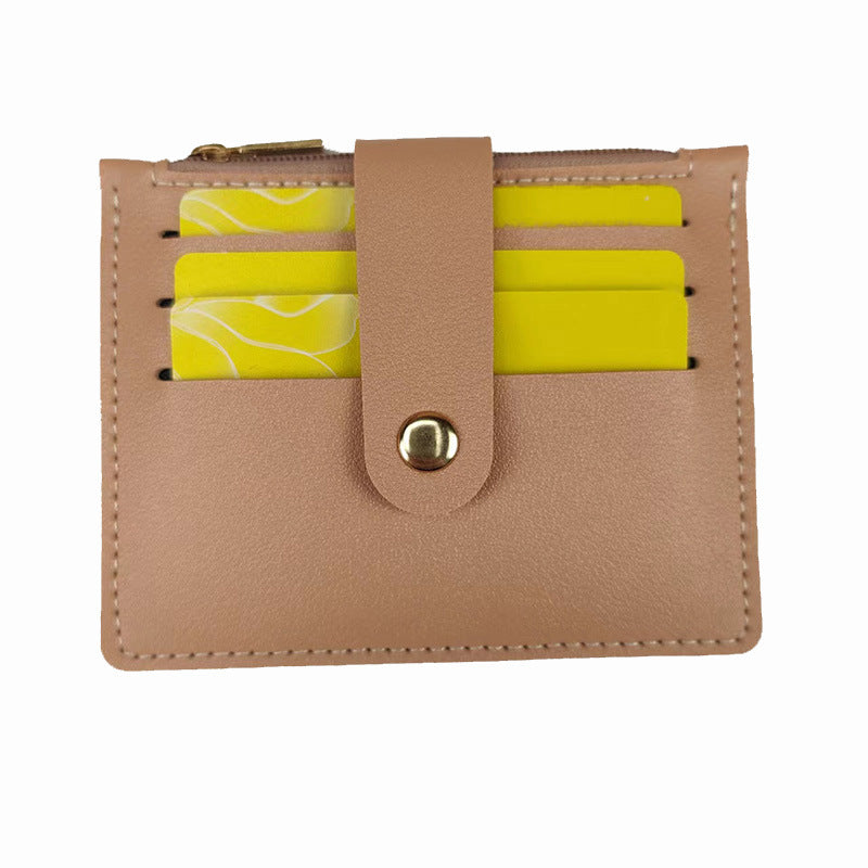 Short Small Card Holder Certificate Holder Women With Zipper - - Women's Wallet - Carvan Mart