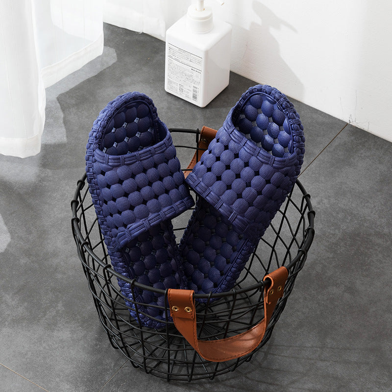 Unsex Home Shoes Hollow Out Bathroom Slippers - Carvan Mart