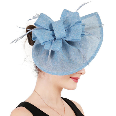 Fascinator Hat Wind Cover Mesh Fashion Bride Wedding Hat - - Women's Hats & Caps - Carvan Mart