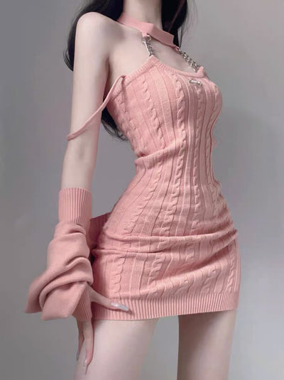 Pure Desire Dress With a Blazer Hot Girl Suspender Skirt Petite Set - - Suits & Sets - Carvan Mart