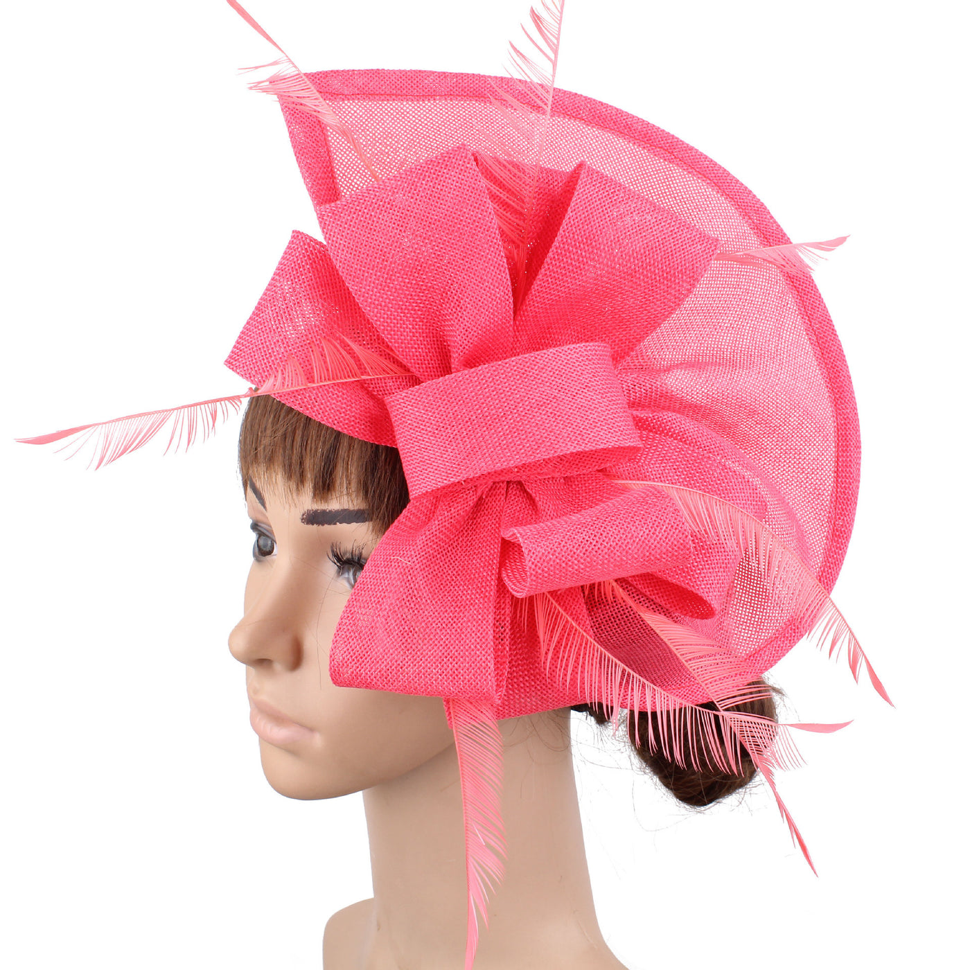 Fascinator Hat Wind Cover Mesh Fashion Bride Wedding Hat - Carvan Mart