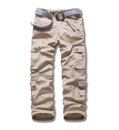 100% Cotton Long Men Pants Tactical Multi-pocket Outdoor Pants