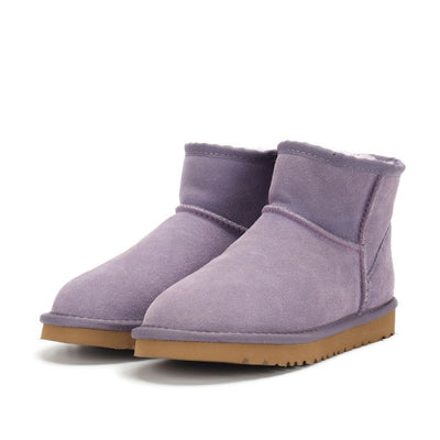 Men's Classic Ultra Mini Boots Fur Fashion Casual Low-cut Boots - Dream Purple - Men's Boots - Carvan Mart