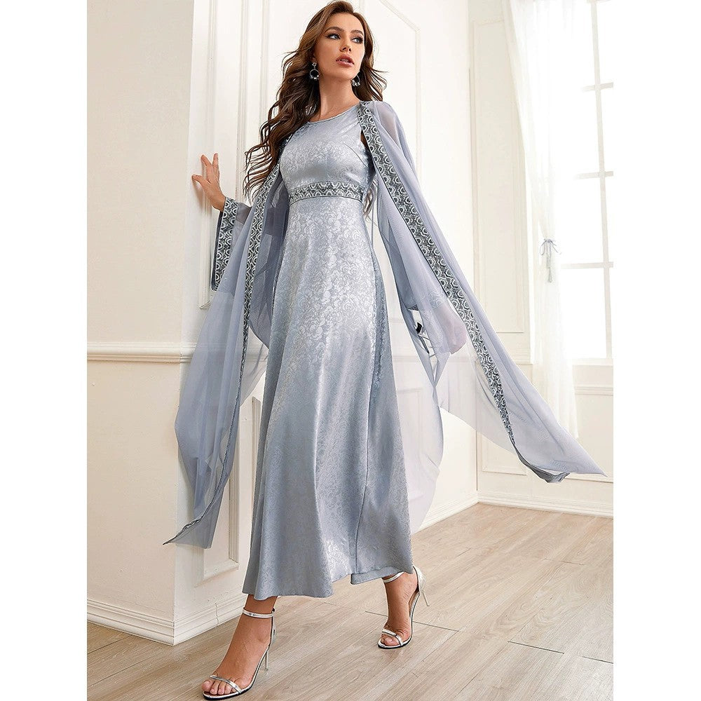 Women's Abaya Muslim New Embroidery Set Arab Abaya - Carvan Mart Ltd