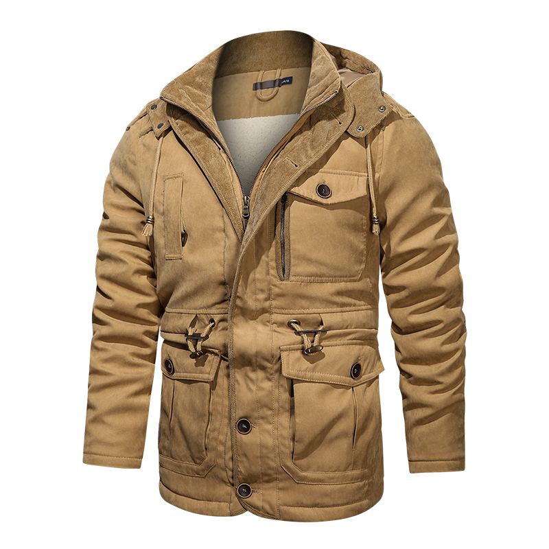 Winter Warm Thick Parkas Jacket Men Cotton Jacket Coat - Carvan Mart