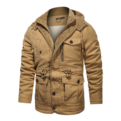 Winter Warm Thick Parkas Jacket Men Cotton Jacket Coat - Carvan Mart