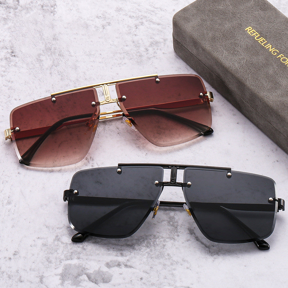 Sunglasses Square Frame Retro Men - Carvan Mart