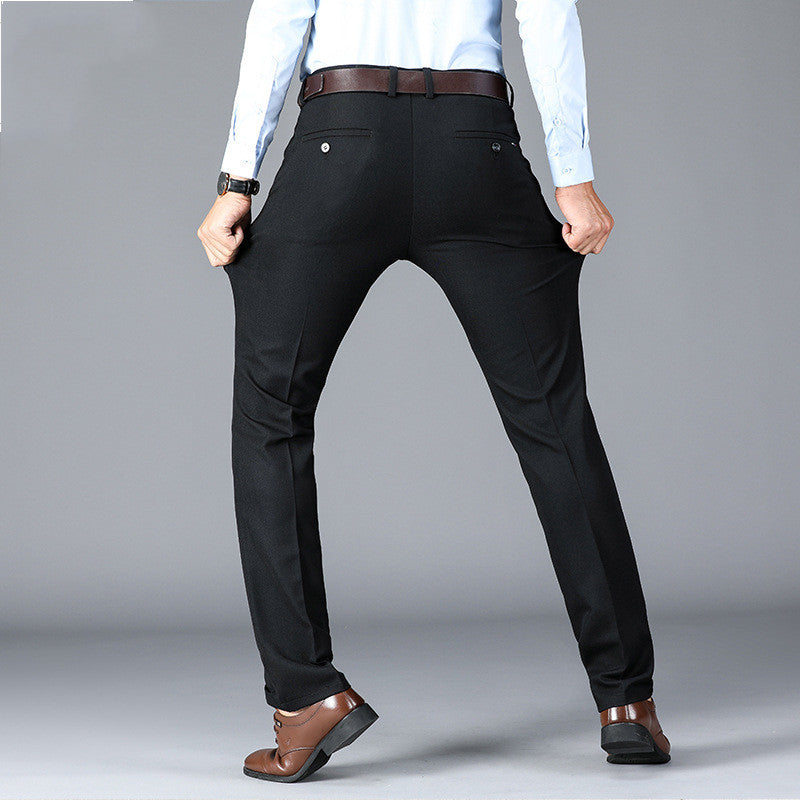 Classic Men's Dress Pants - Tailored Formal Trousers for Work - - Men's Pants - Carvan Mart