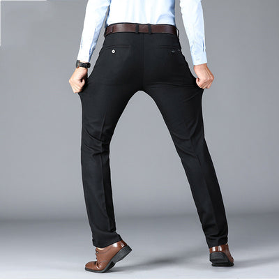 Classic Men's Dress Pants - Tailored Formal Trousers for Work - - Men's Pants - Carvan Mart