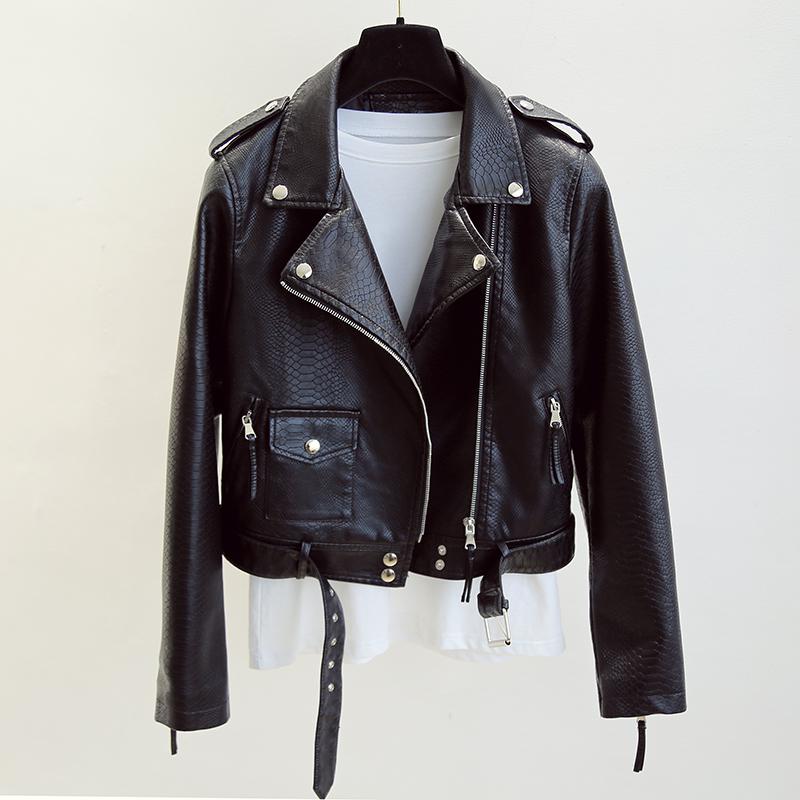 Women's Short Leather Jacket - Carvan Mart