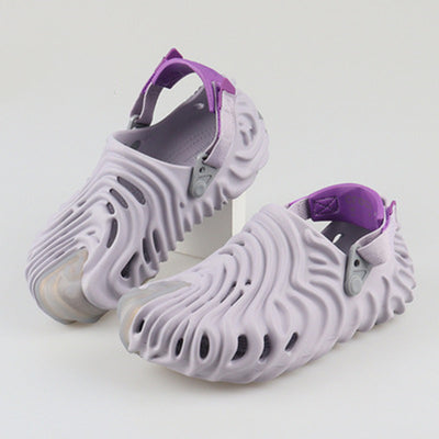 Salehe Bembury Crocs The Pollex Clog Fingerprint Sandals - Purple - Women's Sandals - Carvan Mart