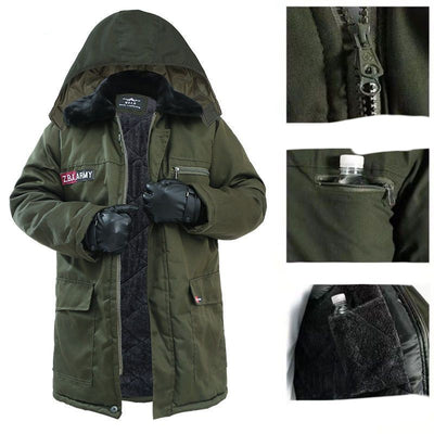 Army Cotton-padded Coat Thickened Camouflage Hooded Jacket - Carvan Mart