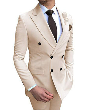 Men's Two-piece Groomsmen Costume Wedding Suit - Carvan Mart