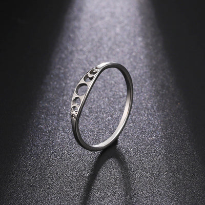 Cut Titanium Steel Gold Hollowed-out Sun Ring - Carvan Mart