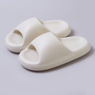 Bread Shoes Summer Candy Color Bathroom Soft Slippers - White - Women's Slippers - Carvan Mart
