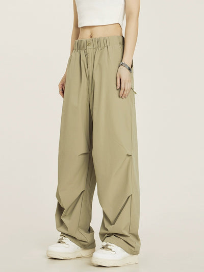 Vintage Pleated Parachute Women's Cargo Pant - Carvan Mart