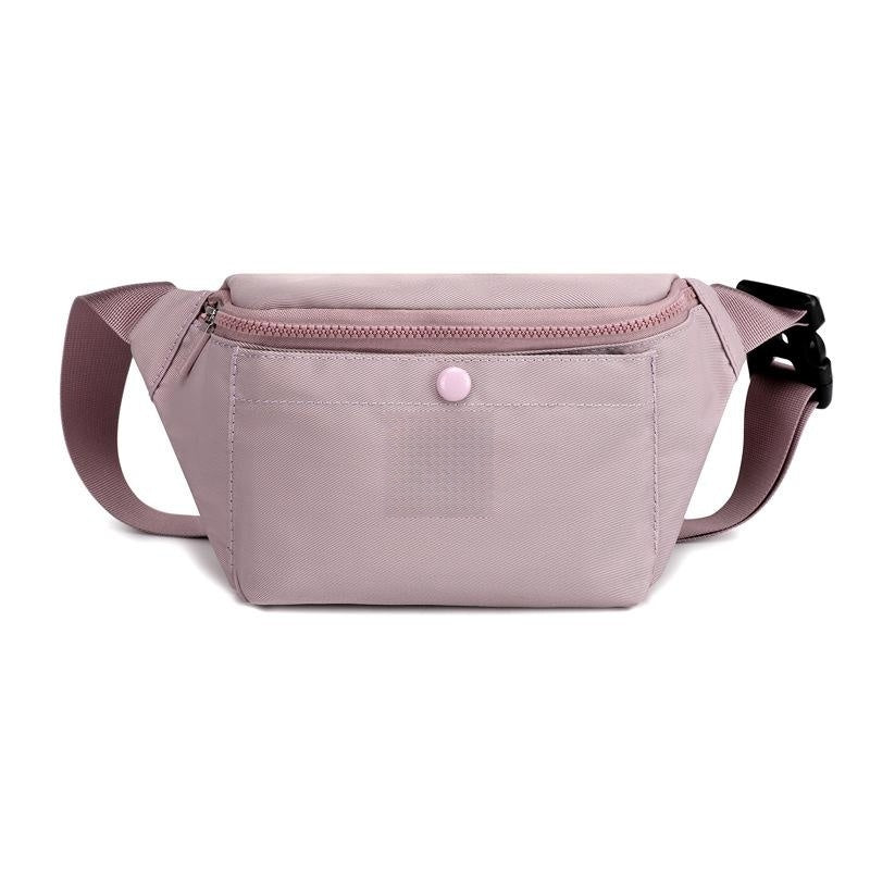 Trendy Chest Bag Women's Casual Fashion Simple Waist Bag Waterproof Cashier Mobile Phone Bag - Lotus Root Purple - Shoulder Bags - Carvan Mart