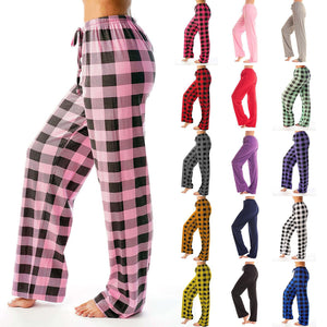 Trendy Checkered Pants for Casual Wear - Plaid Design - - Pants & Capris - Carvan Mart