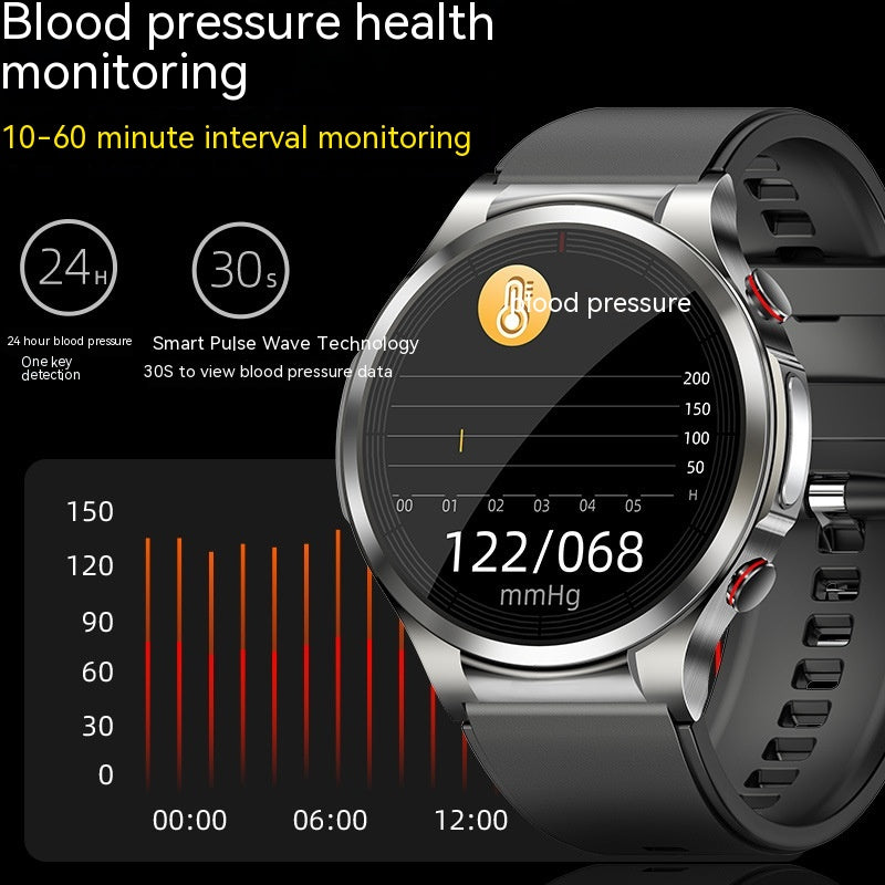 W11 Blood Sugar Testing ECG Blood Pressure Heart Rate Body Temperature Smart Watch - - Men's Watches - Carvan Mart