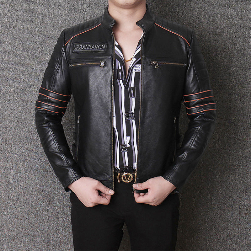 Harley Genuine Leather Men's Motorcycle Riding Slim Fit - - Genuine Leather - Carvan Mart