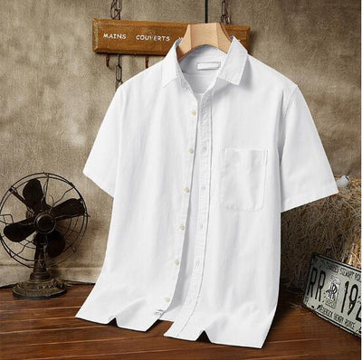 Men's Hawaiian Printed Short-sleeved Shirt - Carvan Mart