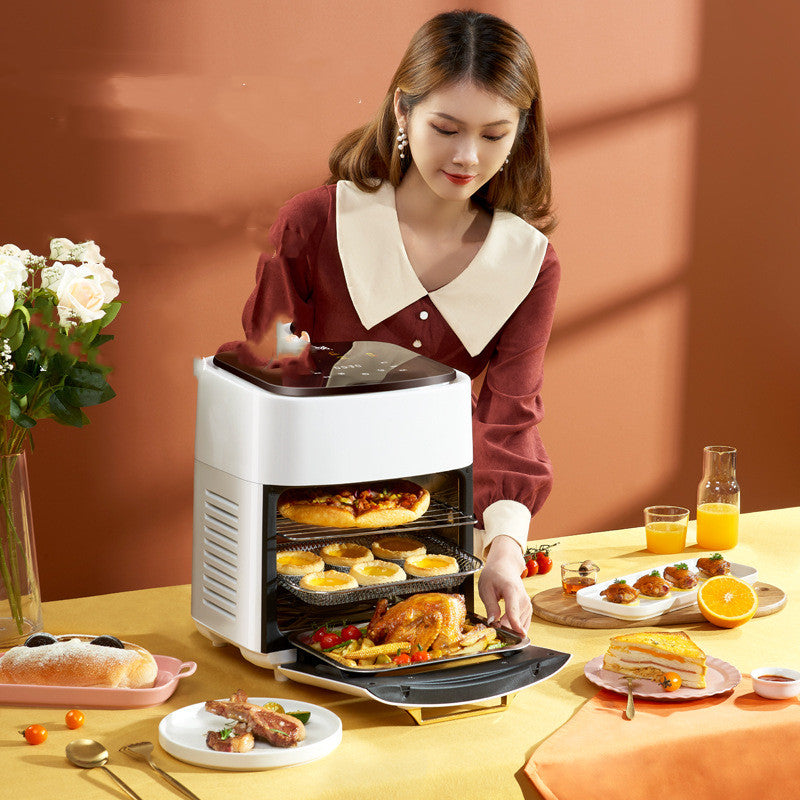 Fashion Personality Stainless Steel Air Fryer - - Air Fryers - Carvan Mart