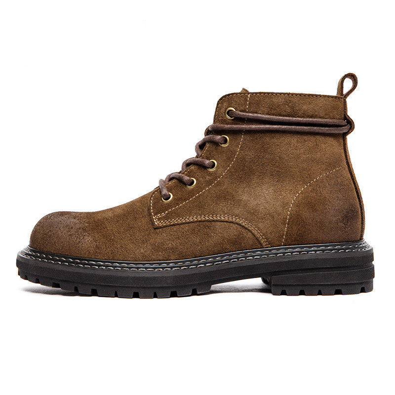 Men's Retro Workwear Mid-top British Martin Boots - Carvan Mart