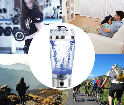 Electric Protein Shake Stirrer USB Shake Bottle Milk Coffee Blender Kettle Sports And Fitness Charging Electric Shaker Cup - - Compact Blenders - Carvan Mart