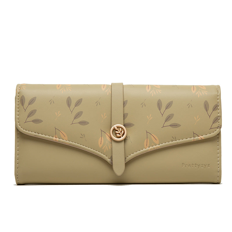 Women's Large-capacity Long Printed Hasp Clutch - Carvan Mart