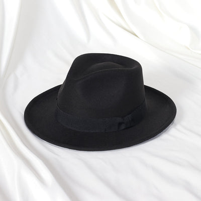 Bowknot Top Hat Love Hat Head Felt Cap Small Curling Men's Top Hat Retro Jazz Hat - Carvan Mart