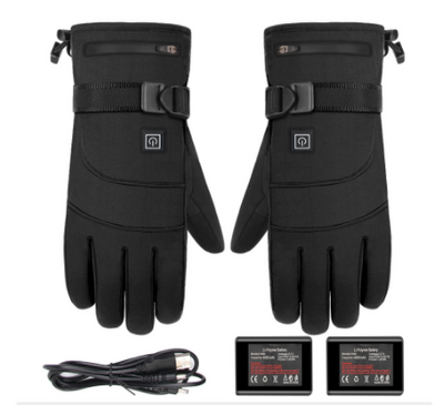 Winter Electric Motorcycle Heated Touch Screen Gloves - Rechargeable battery A1 One size - Men's Gloves - Carvan Mart