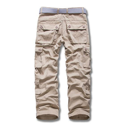 100% Cotton Long Men Pants Tactical Multi-pocket Outdoor Pants