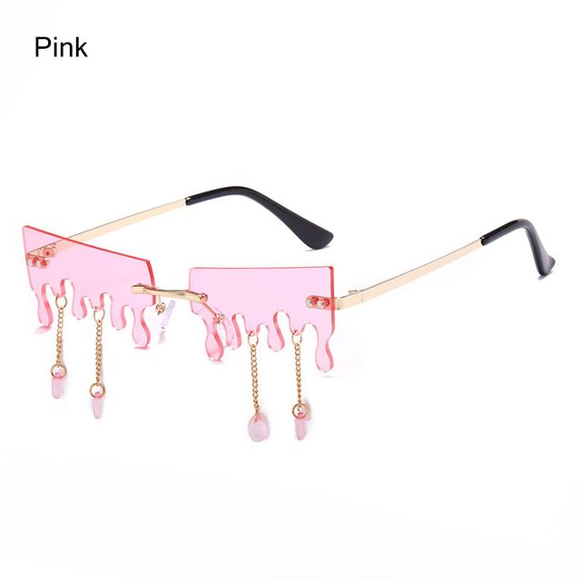 Fashion Butterfly Rimless Sunglasses For Women - Carvan Mart