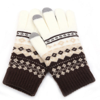 Couple knitted gloves touch screen gloves - Carvan Mart