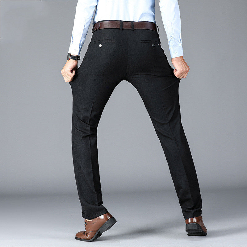 Classic Men's Dress Pants - Tailored Formal Trousers for Work - Carvan Mart