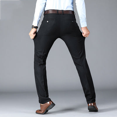 Classic Men's Dress Pants - Tailored Formal Trousers for Work - Carvan Mart