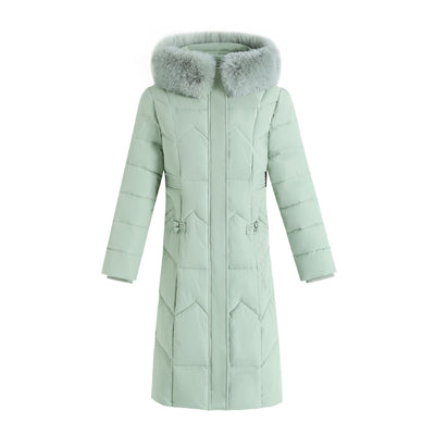 Chic Women's Parkas Wool Collar Cotton Jacket - - Women's Coats & Jackets - Carvan Mart