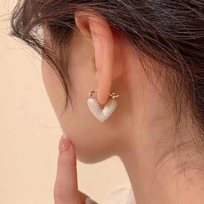 Ins Heart Love Earrings For Women Fashion Accessories Jewelry - Carvan Mart