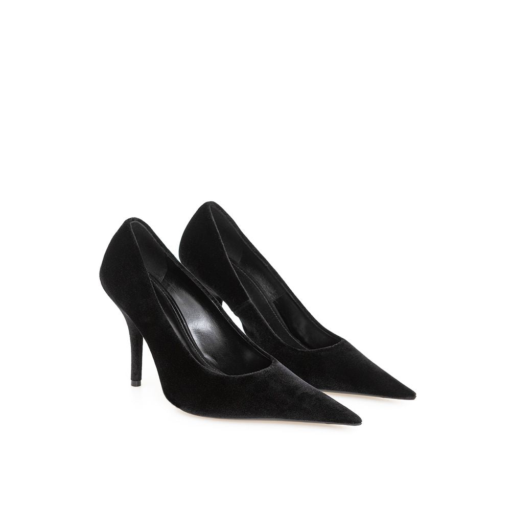 Balenciaga Elegant Velvet Black Pumps - - - Balenciaga