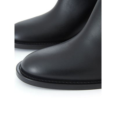 Burberry Black Leather Boot - - - Burberry