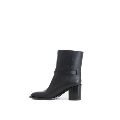 Burberry Black Leather Boot - - - Burberry