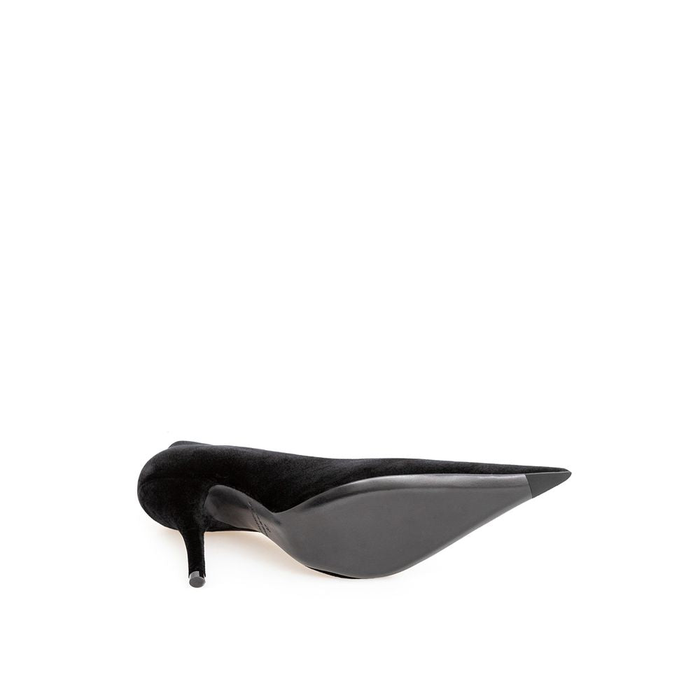 Balenciaga Elegant Velvet Black Pumps - - - Balenciaga