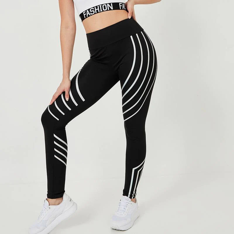 Women Workout Leggings Fitness Night Glowing Leggings - Carvan Mart