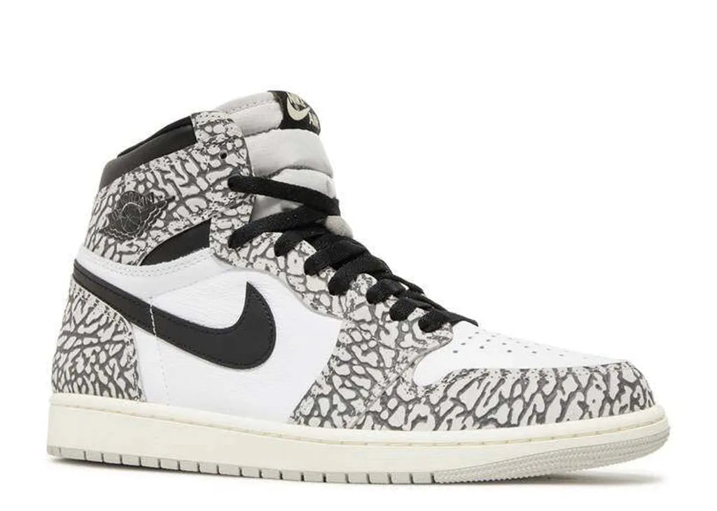 Nike Air Jordan 1 Retro High OG First in Flight Women's Shoes - Black Gray White - - Nike